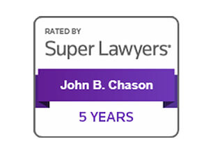 Rated By Super Lawyers | John B. Chason | 5years